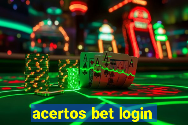 acertos bet login